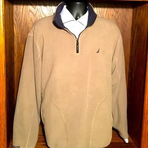 NAUTICA QUARTER ZIP NAUTEX FLEECE PULLOVER